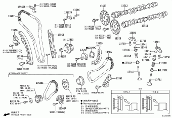 HILUX GUN125L-DNFLXN GGN125,GUN1##,LAN125,TGN1##
