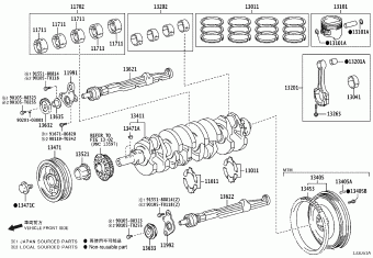 HILUX TGN121L-DTTSKV GGN125,GUN1##,LAN125,TGN1##