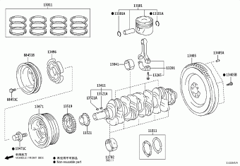 HILUX (DCB/SCB/XTR) GUN125L-BNFSXW3 GUN12#,135