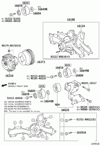 TACOMA GRN265L-PRADKA GRN2##,3##,TRN2##
