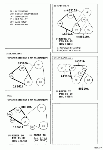 COROLLA SED/CP/WG AE101L-AEMDKB AE10#,CE100,EE10#