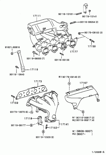 COROLLA SED/WG AE110R-AEPEK AE11#,CE110,EE11#,ZZE11#