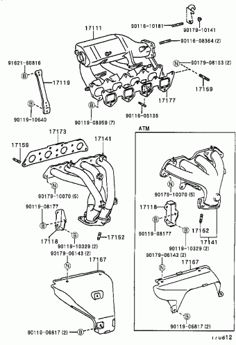 COROLLA SED/WG AE111L-AEMDKW 12.1997
