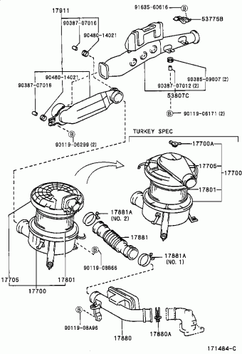 HILUX LN150L-CRMDSW KDN1##,LN1##,RZN168,173