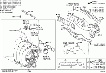 COROLLA/ALTIS ZRE173L-GEXDKV NDE170,NZE170,ZRE17#,ZZE172