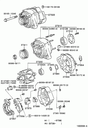 CELICA ST204L-BKPGKA AT200,ST204