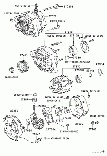 COROLLA SED/WG AE111L-AWPDKW 01.1998