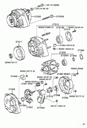 COROLLA HB/LB CE100L-AGMRSW AE10#,CE100,EE10#