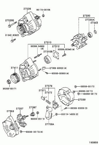 HILUX VZN130L-GKMSEW 06.1990