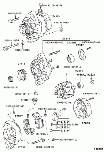 HILUX 2WD YN86L-PRMRSV 01.1997