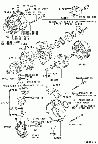 HILUX 2WD LN86L-TRMRSV 02.1997