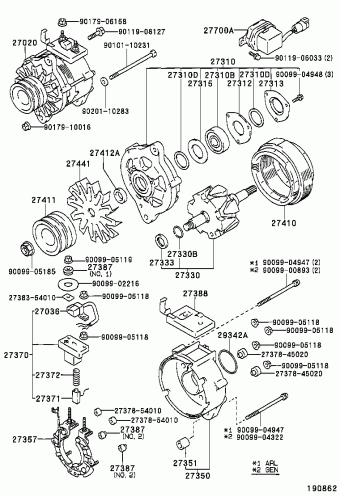 HILUX/4RUNNER (4WD) LN106R-PRMSSQ 08.1989 - 08.1991