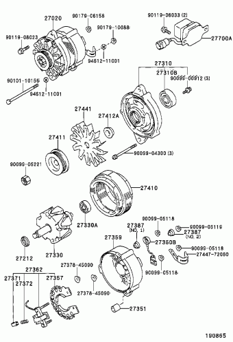 HILUX YN110L-CRMDSW 08.1988 - 08.1994