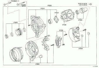 COROLLA SED/WG ZZE121L-DEPNKW CDE120,NDE120,ZZE12#