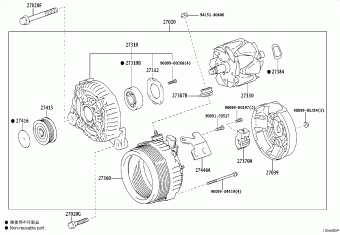 CAMRY/HYBRID ACV51L-REPNKX ACV51,ASV5#,AVV50,GSV50