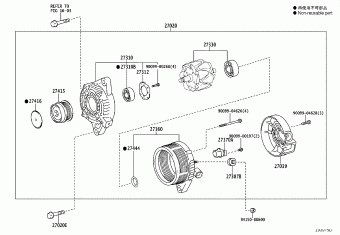 COROLLA/AURIS ZRE182R-AHXNKQ NRE180,ZRE18#,ZWE186