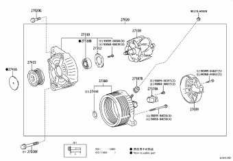 YARIS/HYBRID NLP130L-CHFNXW KSP130,NHP130,NLP130,NSP13#