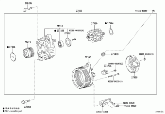 CAMRY/HYBRID GSV50L-RETGKX ACV51,ASV5#,AVV50,GSV50