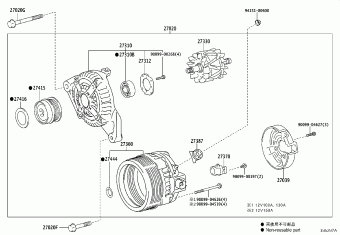 CAMRY/HYBRID ASV70L-AETNKW ASV7#,AXVA70,AXVH7#,GSV70,MXVA71