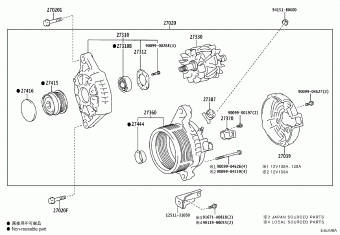 CAMRY/HYBRID GSV70L-REZGBX ASV7#,AXVA70,AXVH7#,GSV70,MXVA71