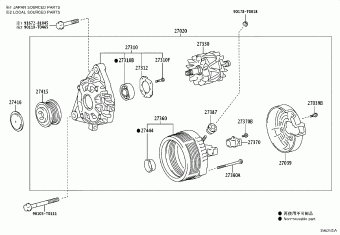 HILUX (DCB/SCB/XTR) GUN125L-BNFSXW3 GUN12#,135