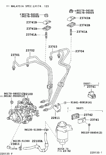 HIACE VAN,COMMUTER LH174L-BRMRS LH1##,RZH10#,11#,125,135,15#