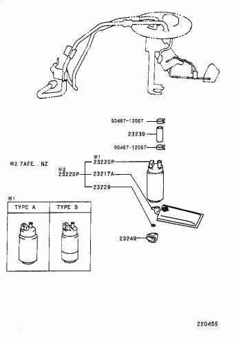 COROLLA LB AE112R-ALPDKQ AE11#,EE110