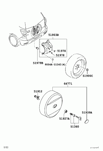 REAR DOOR LOCK & HANDLE, Toyota RUSH F700RE-GMDFJ F700, Parts Catalogs