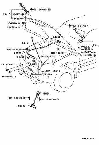 Body/Interior | Toyota RAV4 SXA10R-AKPGKQ SXA1# Parts Catalogs 