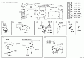 REGISTER ASSY INSTRUMENT PANEL NO.1 | 55650YP060