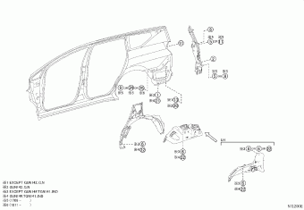 Body/Interior | Toyota INNOVA GUN143R-MXTSYX GUN14#,TGN14# Parts 