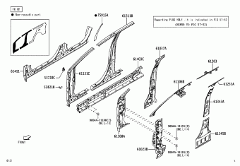 FRONT DOOR PANEL & GLASS, Toyota RUSH F800RE-GMGF F800, Parts Catalogs