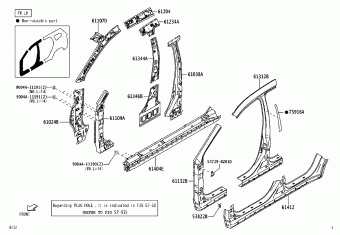 FRONT DOOR PANEL & GLASS, Toyota RUSH F800RE-GMGF F800, Parts Catalogs