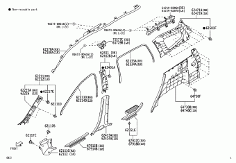 FRONT DOOR PANEL & GLASS, Toyota RUSH F800RE-GMGF F800, Parts Catalogs