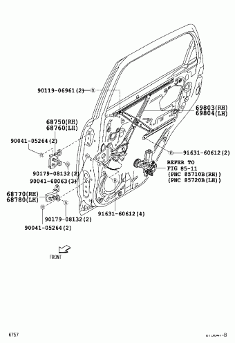 BACK DOOR PANEL & GLASS, Toyota RUSH J210E-GMPF J200E,J210E, Parts  Catalogs