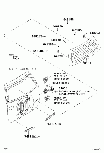 FRONT DOOR PANEL & GLASS, Toyota RUSH F700RE-GMDFJ F700, Parts Catalogs