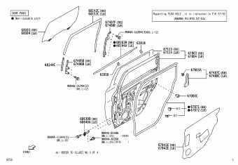 FRONT DOOR PANEL & GLASS, Toyota RUSH F800RE-GMGF F800, Parts Catalogs