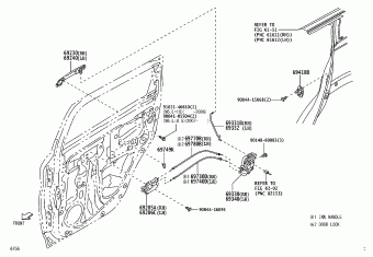 FRONT DOOR PANEL & GLASS, Toyota RUSH F800RE-GMGF F800, Parts Catalogs