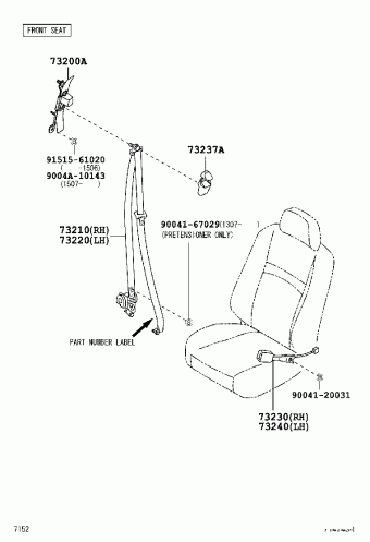 FRONT DOOR PANEL & GLASS, Toyota RUSH F700RE-GMDFJ F700, Parts Catalogs