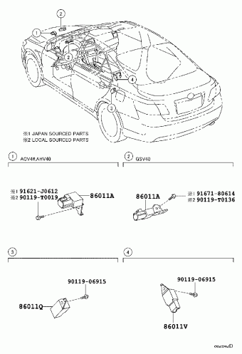 Electrical | Toyota CAMRY/HYBRID GSV40L-JETGKM ACV4#,AHV40,GSV40 