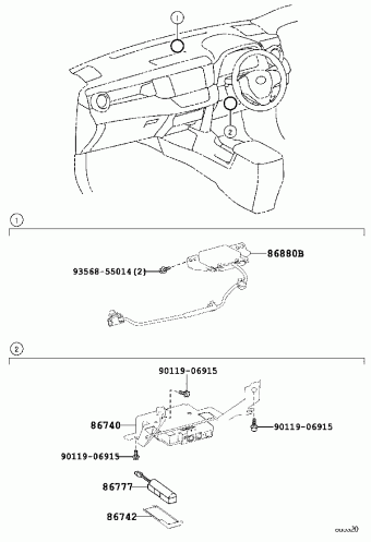 Electrical Toyota Rav4 Asa42l Antgk Ala49 Asa4 Ava4 Zsa4 Parts Catalogs Partsouq