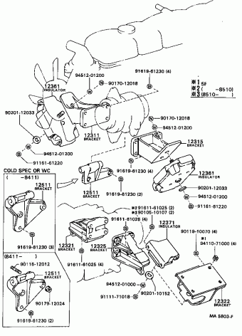 Engine/Fuel/Tool | Toyota COASTER HB30-MD RB2#,BB2#,3#,HB3#,HZB3 