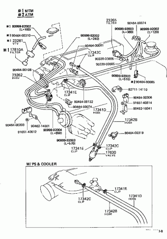 Engine/Fuel/Tool  Toyota 4-RUNNER TRUCK RN50L-MSEA RN5#,6#,7