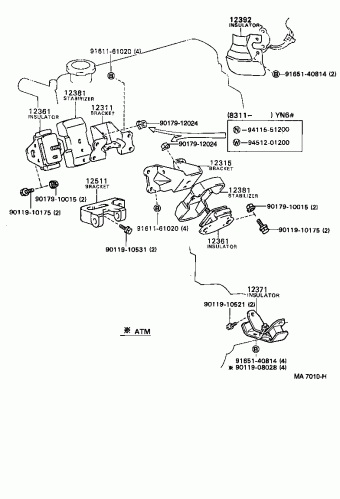 HILUX YN58R-MDN LN5#,6#,YN5#,6#,RN5#,6#
