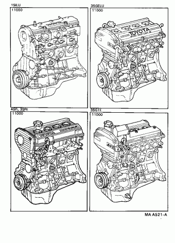 Engine/Fuel/Tool | Toyota CELICA ST162-BLMGK ST16# Parts Catalogs 