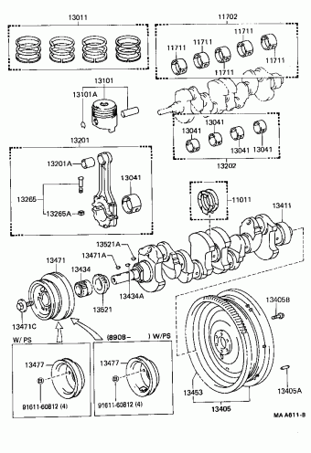 HILUX/4RUNNER (4WD) RN106L-PRMRE 04.1997