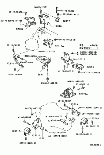 CAMRY SV21L-UEMNKW SV2#,CV20,VZV21