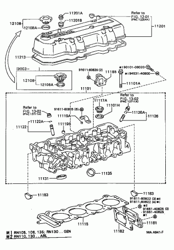 HILUX/4RUNNER (4WD) RN105L-PRMDSV 11.1996