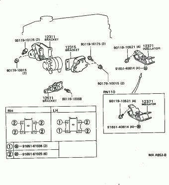 HILUX/4RUNNER (4WD) RN106L-PRMRE 04.1997