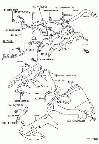 COROLLA SED/LB/WG AE92R-AEMDUN EE9#,AE9#,CE90